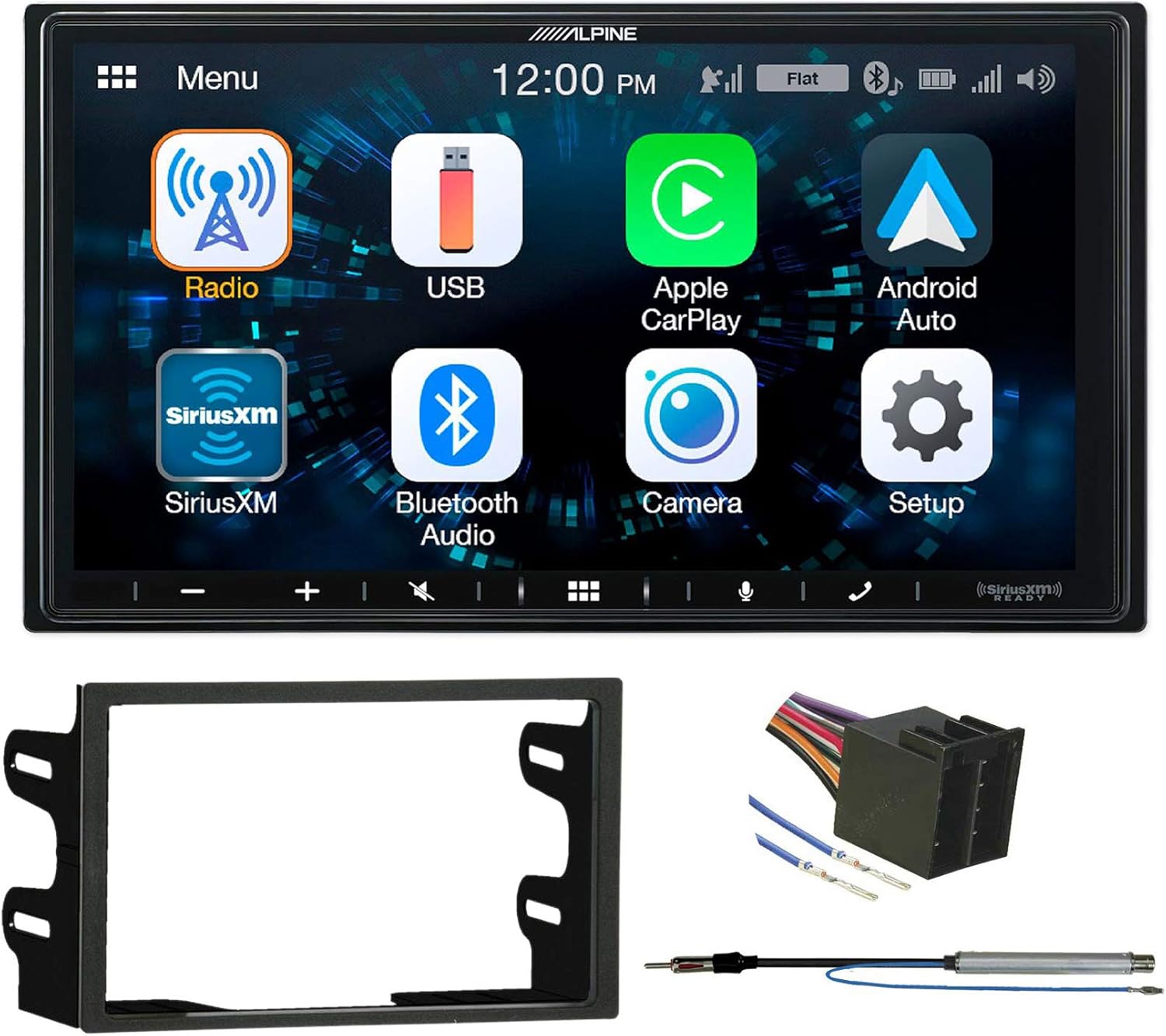 Alpine 7 Receiver Bluetooth w/Carplay/Android for 1998-1999 Volkswagen Jetta