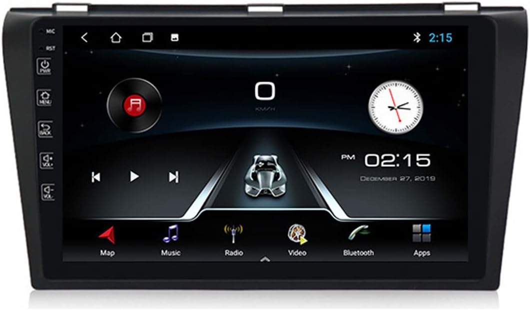 Double Din Car Stereo 9 Inch Touch Screen Car Audio, Car Radio with Bluetooth and Backup Camera, for Mazda 3 2004-2012 GPS Navigation Multimedia Player Support SWC/DAB+