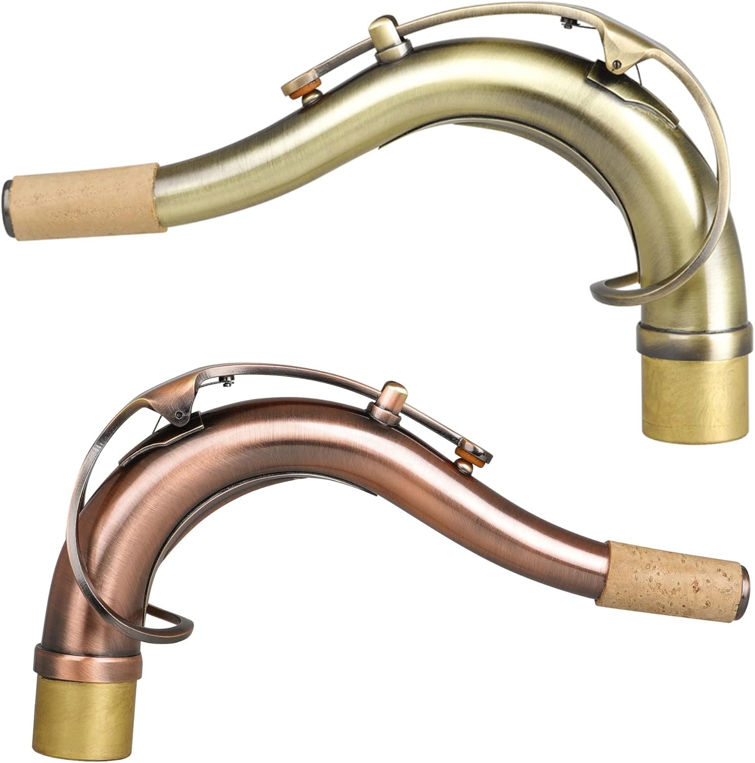 Saxophone Parts Tenor B-Drop Sax Bend Neck Sax Neck Tube Brass Material Wind Instrument Accessories