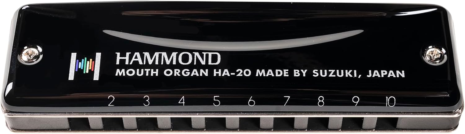 Suzuki HA-20-B Promaster Hammond Professional 10-Hole Diatonic Harmonica, Key of B