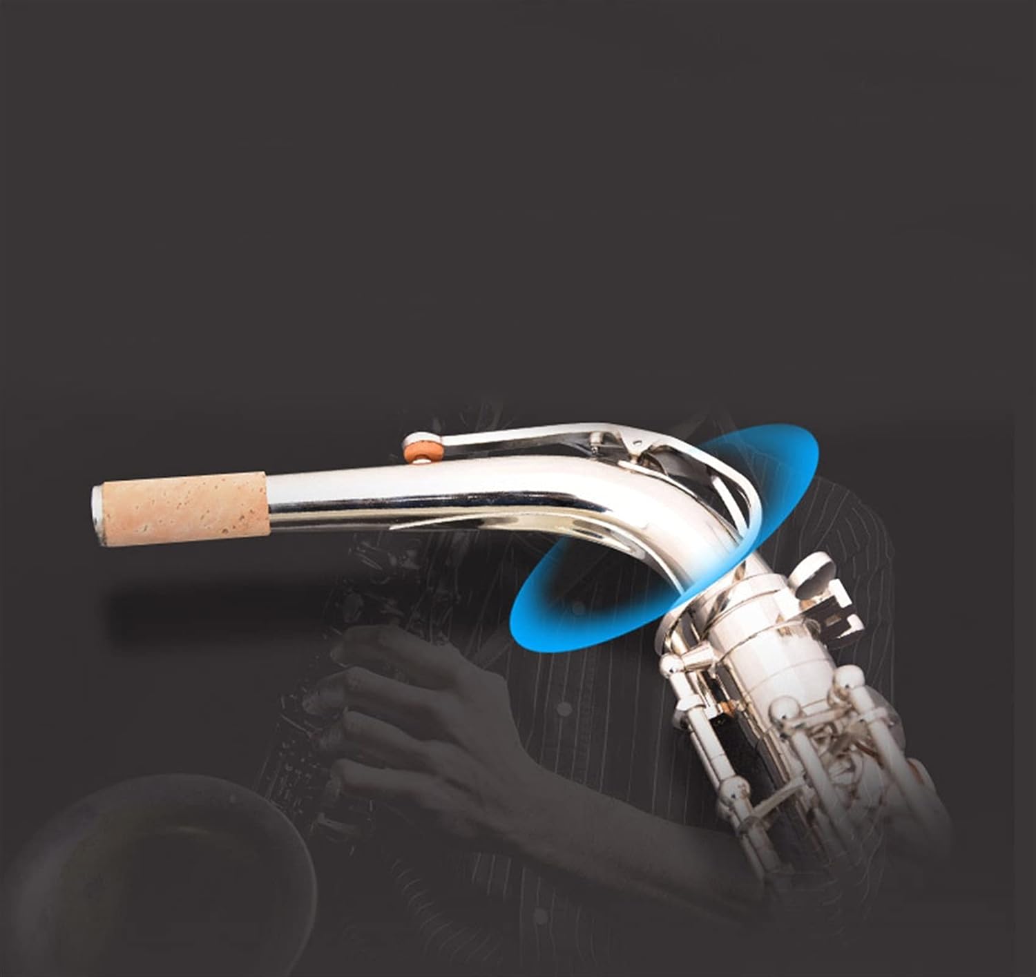 Saxophone Straight E Flat Alto Nickel-Plated Silver Saxophone Key Type Woodwind Instrument