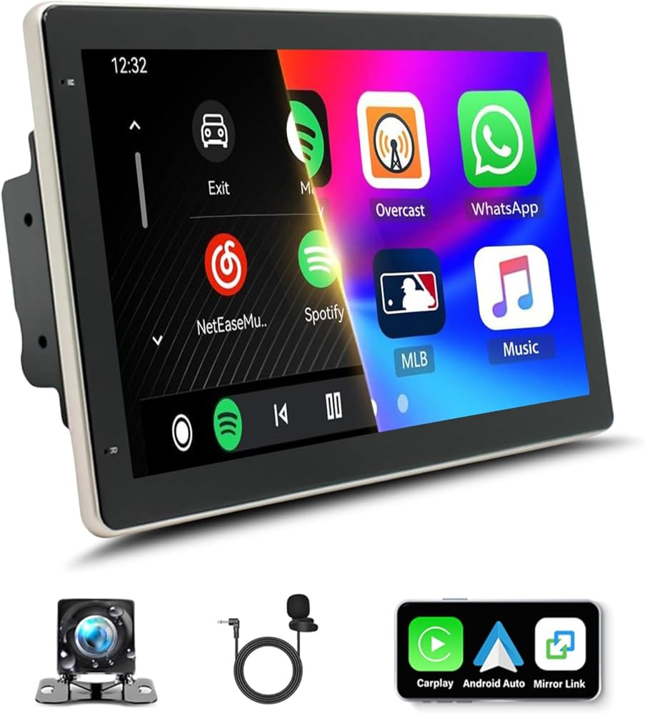 Android 13 Car Stereo for Cadillac/Lexus/Acura 1997-2014 with 10.1 Inch IPS Touchscreen,Wireless Carplay GPS Bluetooth FM/AM Backup Camera,2+32G