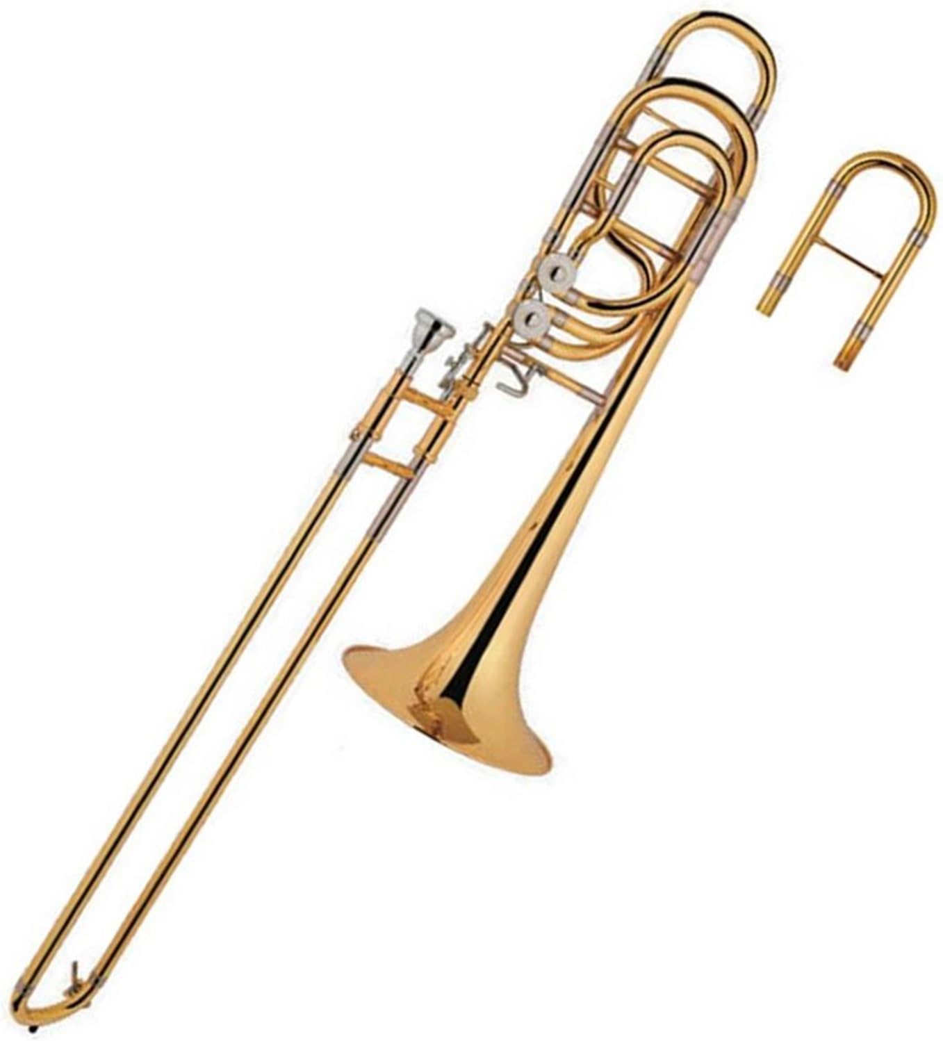 Professionals euphonium High Grade Gold Lacquer Brass Body Bass Trombone