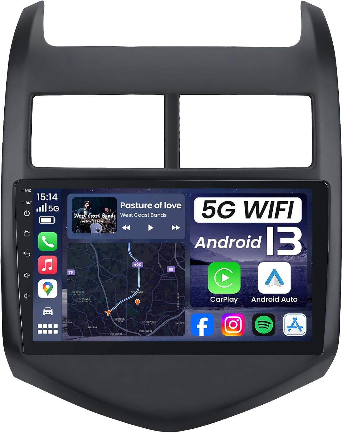 4Core + 64G ROM Car Radio for 2012-2016 Chevy Aveo Sonic: 9