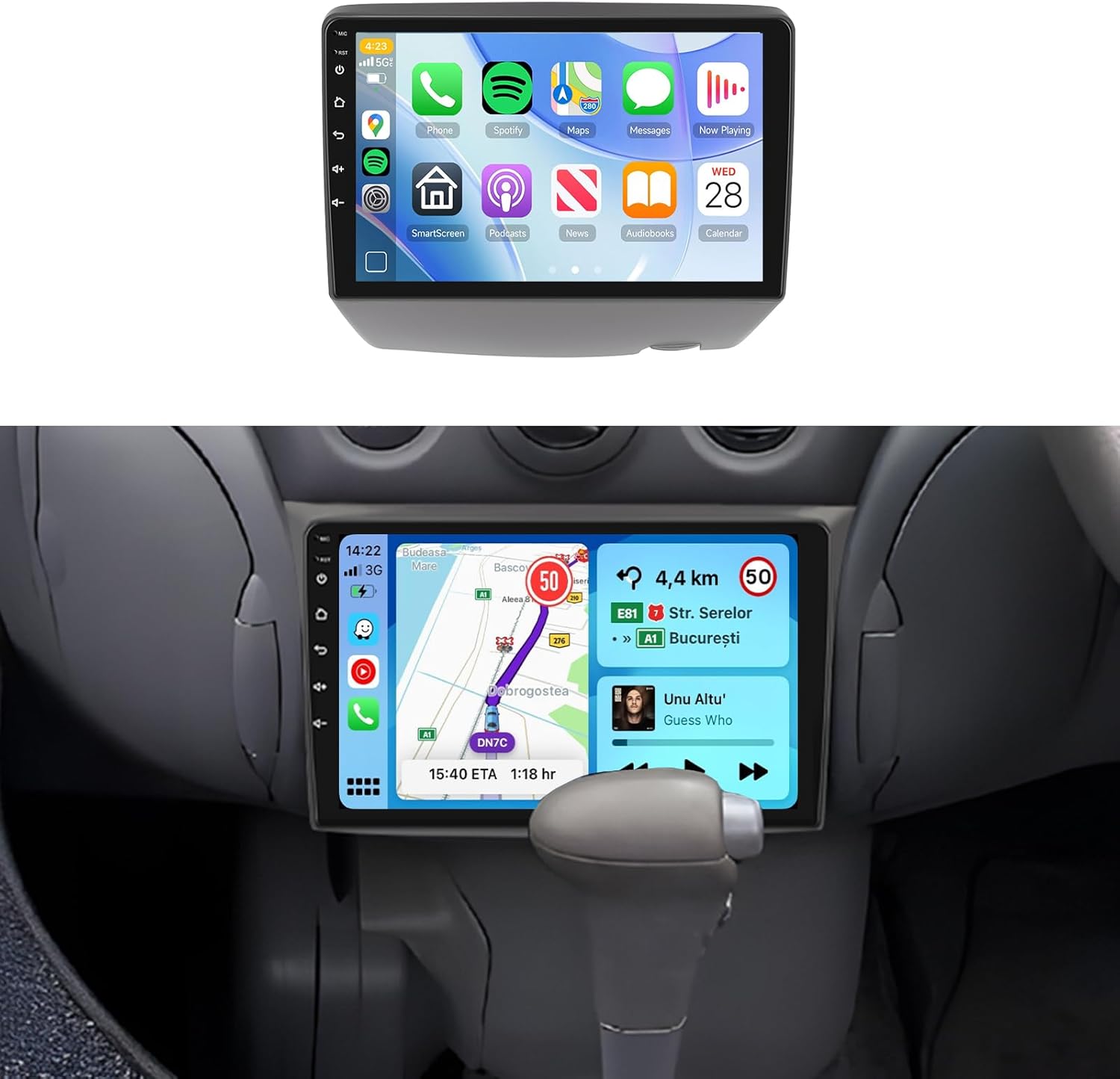 for Toyota Yaris 1999-2005/ECHO 2000-2002 Radio,Build-in DSP EQ Android 13 Car Stereo with Wireless Carplay Android Auto,5.0 Bluetooth,9inch HD IPS Touch Screen,GPS,FM/RDS WiFi AHD Backup Camera