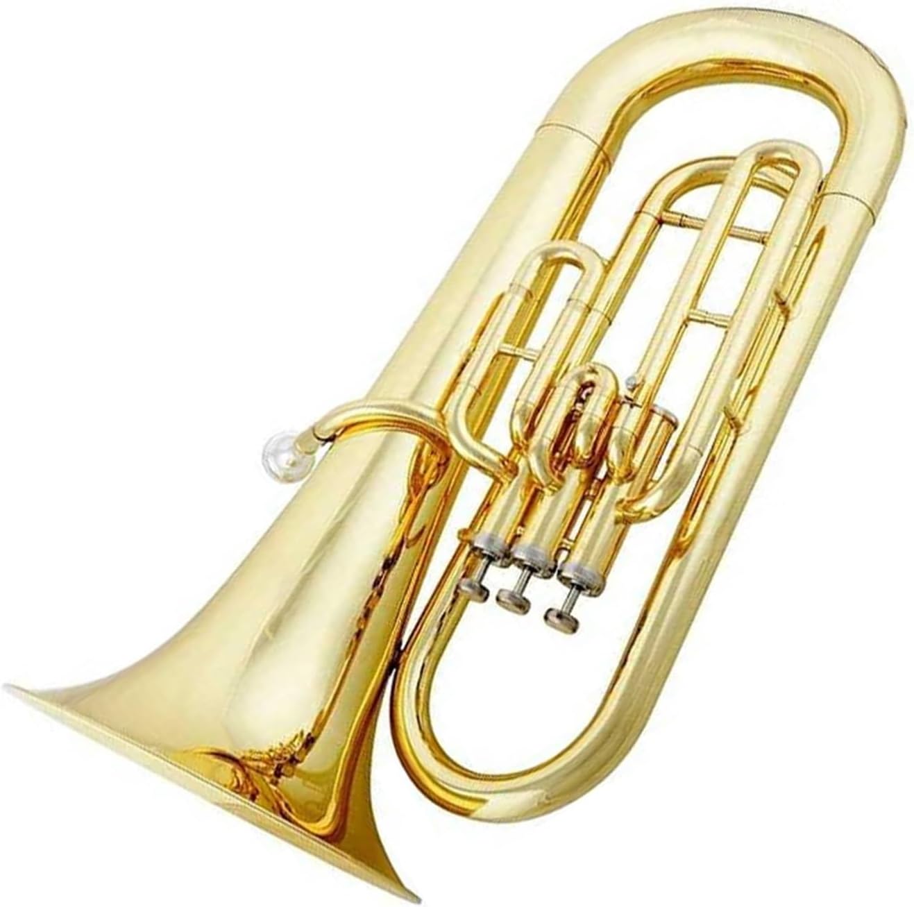 Beginner euphonium B-flat Three-key Euphonium Gold Lacquered Large Horn Gold