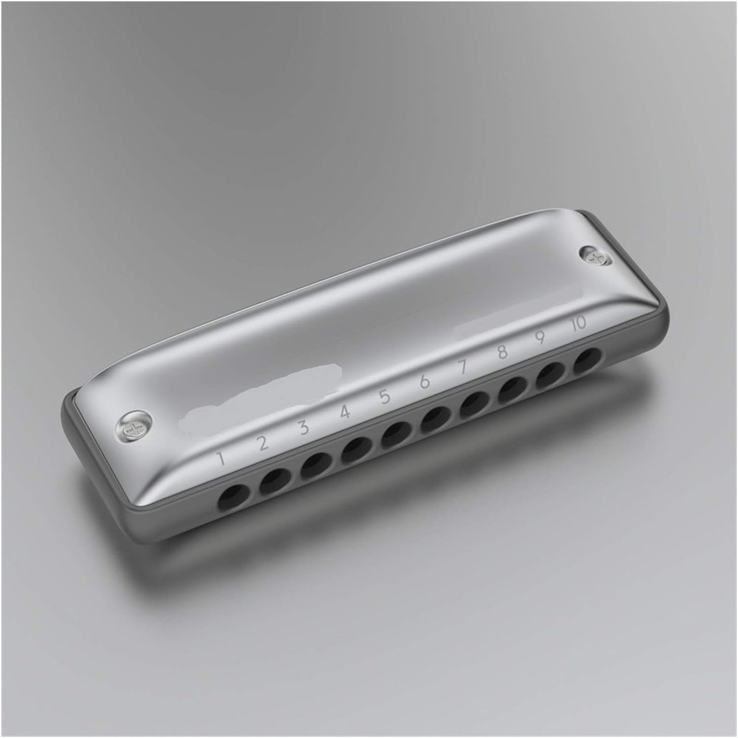 SUOFEILAIMU Round Hole 10-Hole Diatonic Harmonica Plastic Aluminium Comb Major Paddy Natural Minor Tuning Harmonica (Color : Natural Minor G)