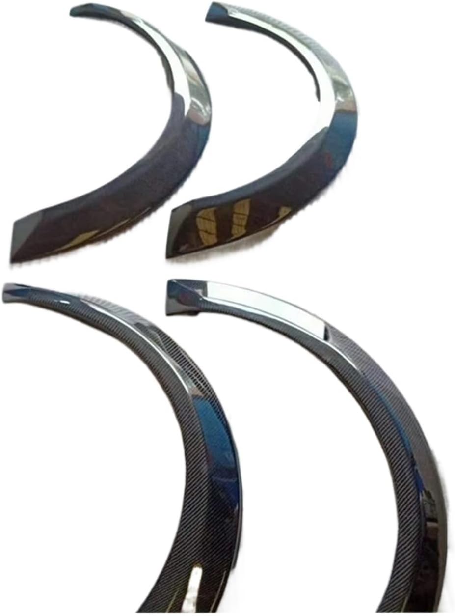 Compatible For BMW M/ini F56 F55 C/ooper S 2014-2021 4PCS Car Real Carbon Fiber Wheel Eyebrow Eyelids Fender Arches Flares Trim Cover Sticker(Carbon Fiber)