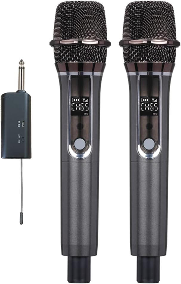 KXM G5 Portable Rechargeable Wireless Microphone System Handheld Headset for Teaching Speech Singing Karaoke Meeting Party (G5-KM1)