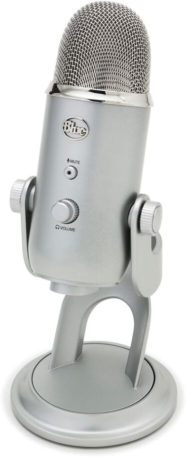 Blue Yeti USB Microphone, Silver (Renewed)