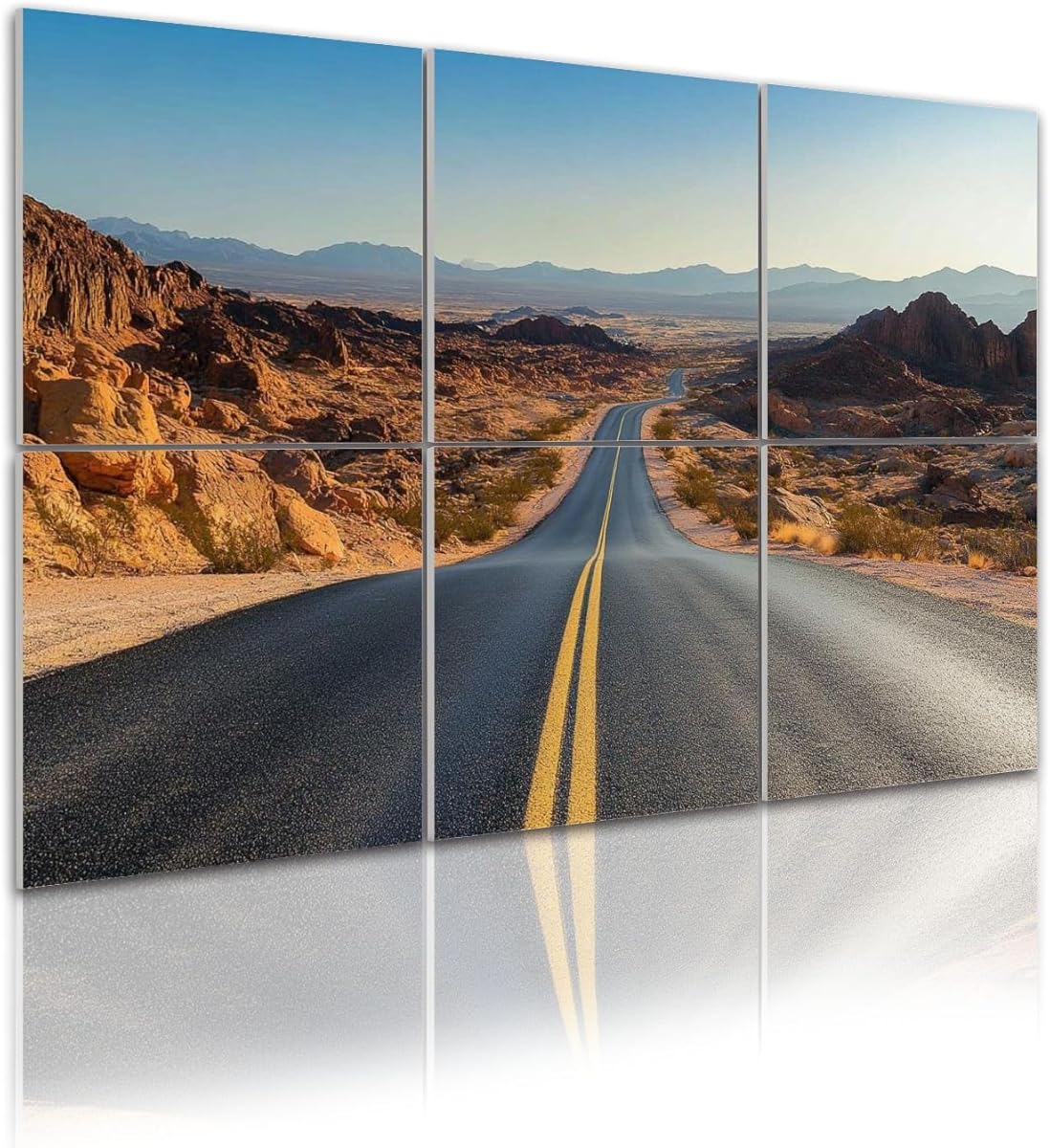 6 Pack Art Acoustic Panels Valley Fire road Sound Absorbing Panel 48