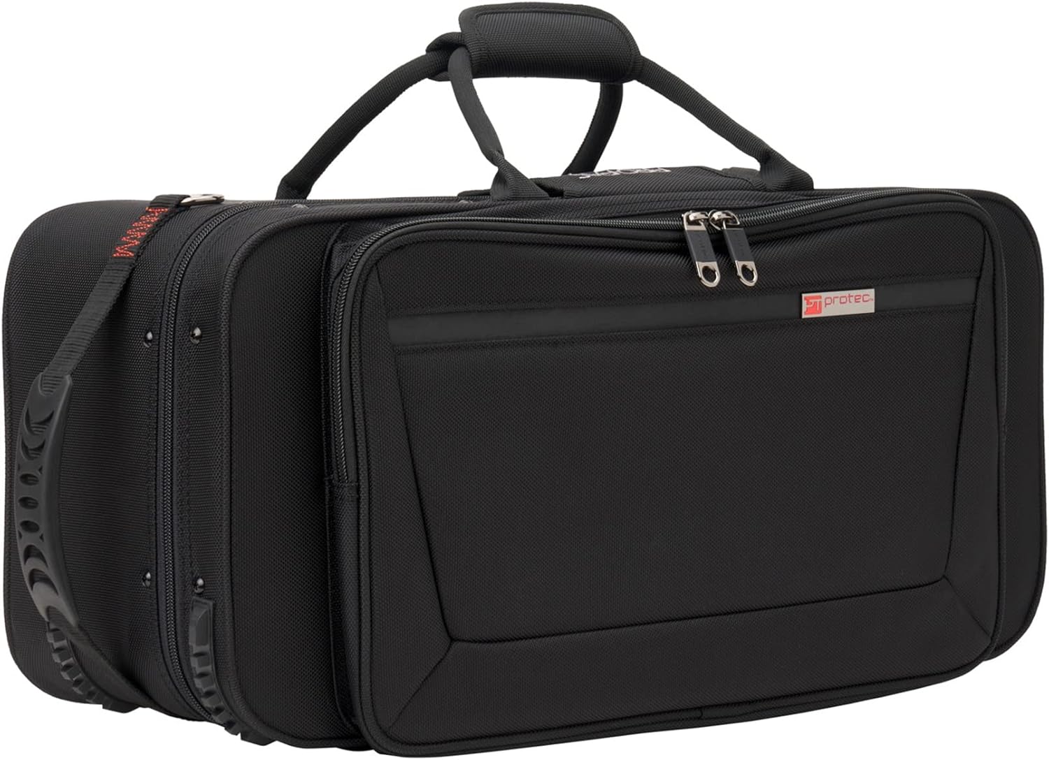 Protec Trumpet Rectangular PRO PAC Case with Mute Storage Compartment, Model PB301 Black
