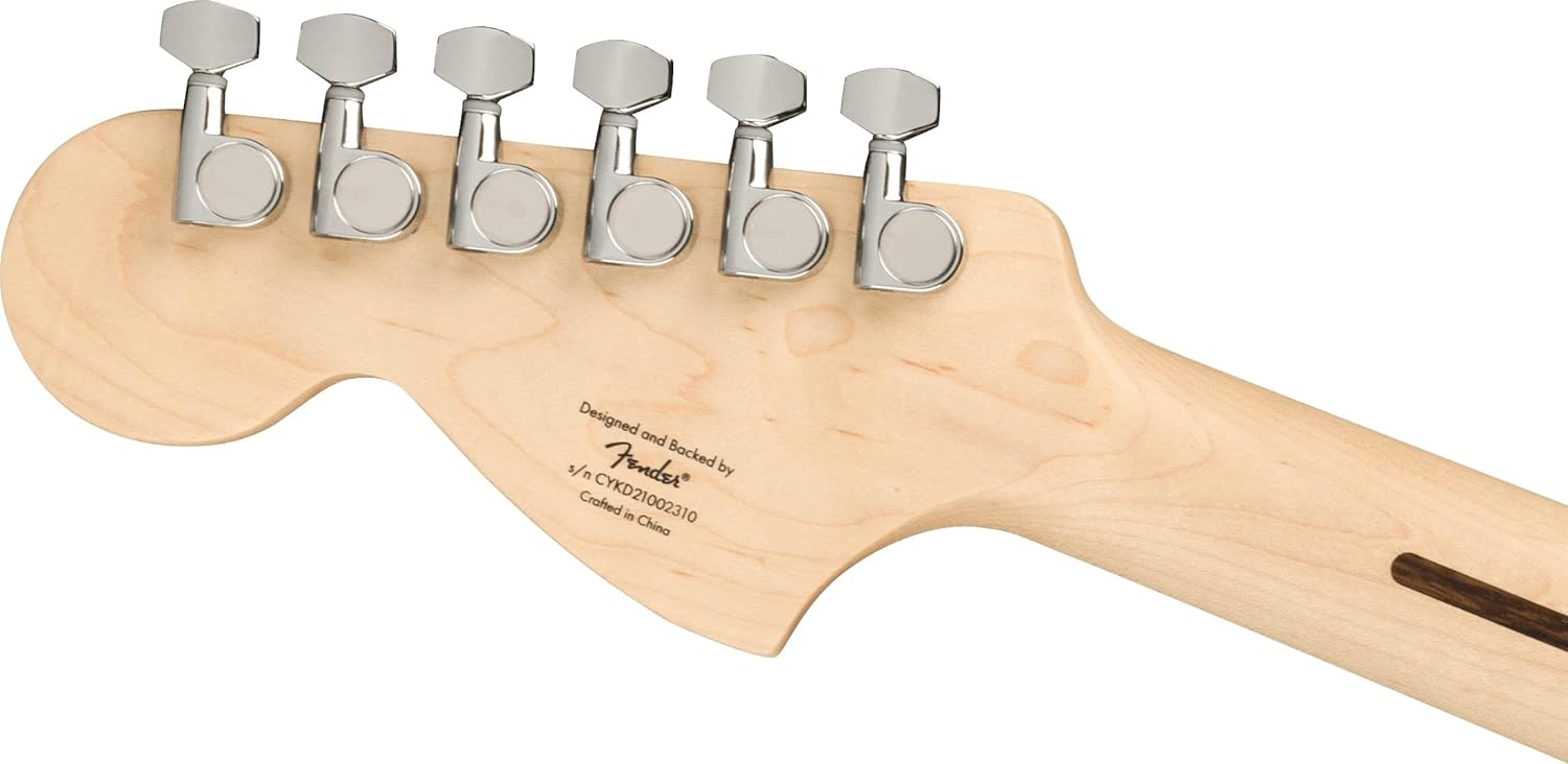 Fender Squier Affinity Stratocaster HSS Limited Edition - Metallic Black Bundle with Gig Bag, Tuner, Strap, Picks, and Austin Bazaar Instructional DVD