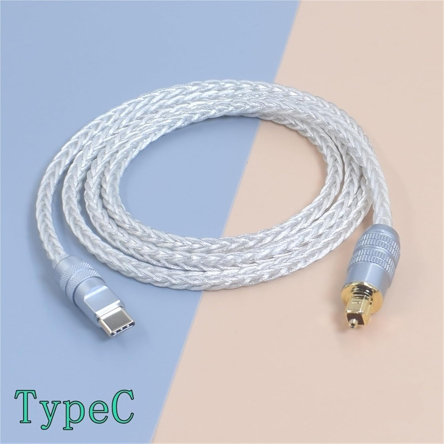 Mobile Phone 12 13 14 15 16 Android USB Type-c USB-A to Optical Fiber Audio Cable Square Port Connection DSP Amplifier Computer(USB-A Optical Fiber,2m)