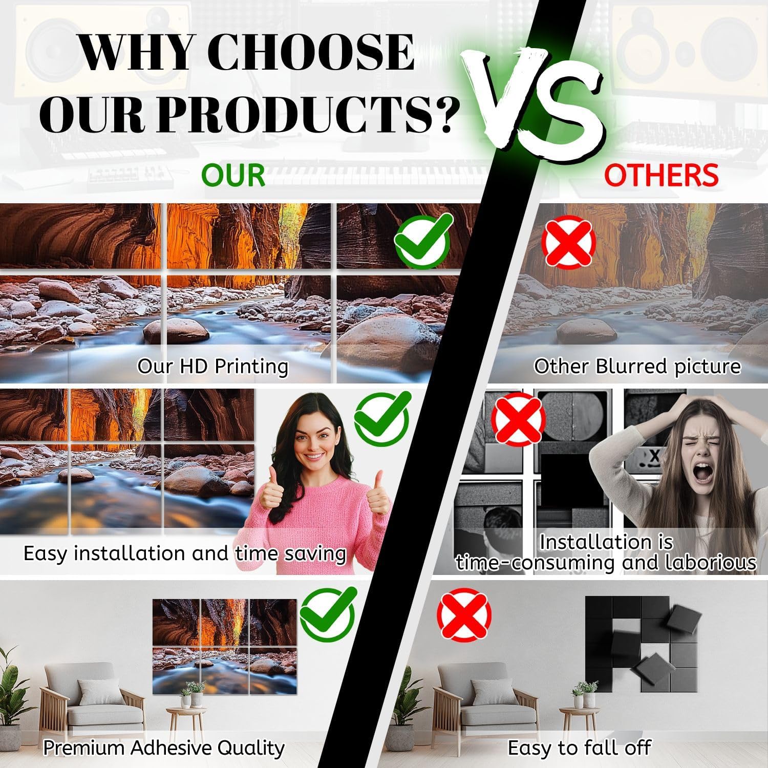 6 Pack Art Acoustic Panels National Park Utah Sound Absorbing Panel 48