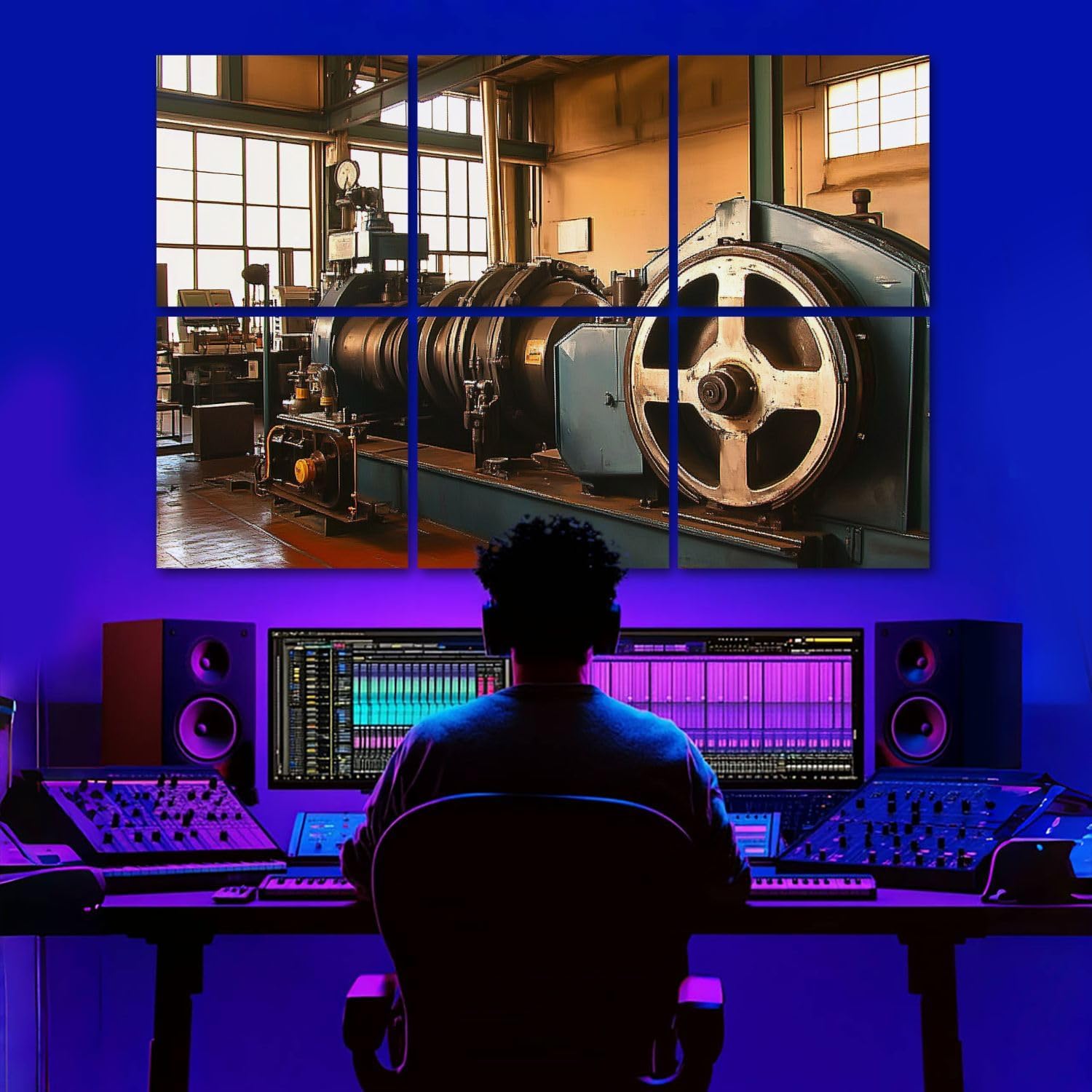 6 Pack Art Acoustic Panels pump Sound Absorbing Panel 48