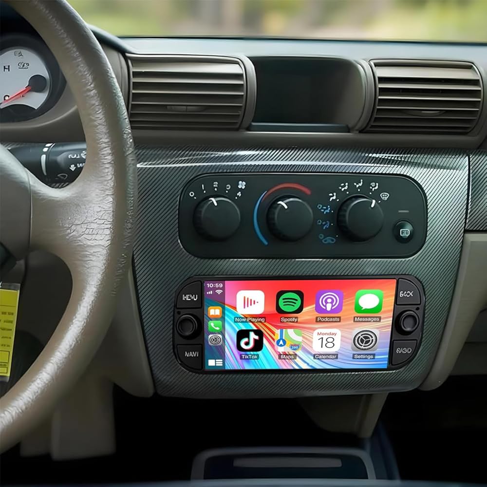 Double Din Car Stereo Radio for Chrysler Sebring 2002-2006 Radio Upgrade 7 Inch Touch Screen Head Unit,Car Stereo with Wireless Carplay Android Auto GPS WiFi DSP BT FM RDS Backup Camera