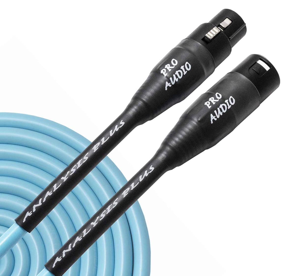 Analysis Plus Blue Suede Oval Microphone Cable (10 Feet)