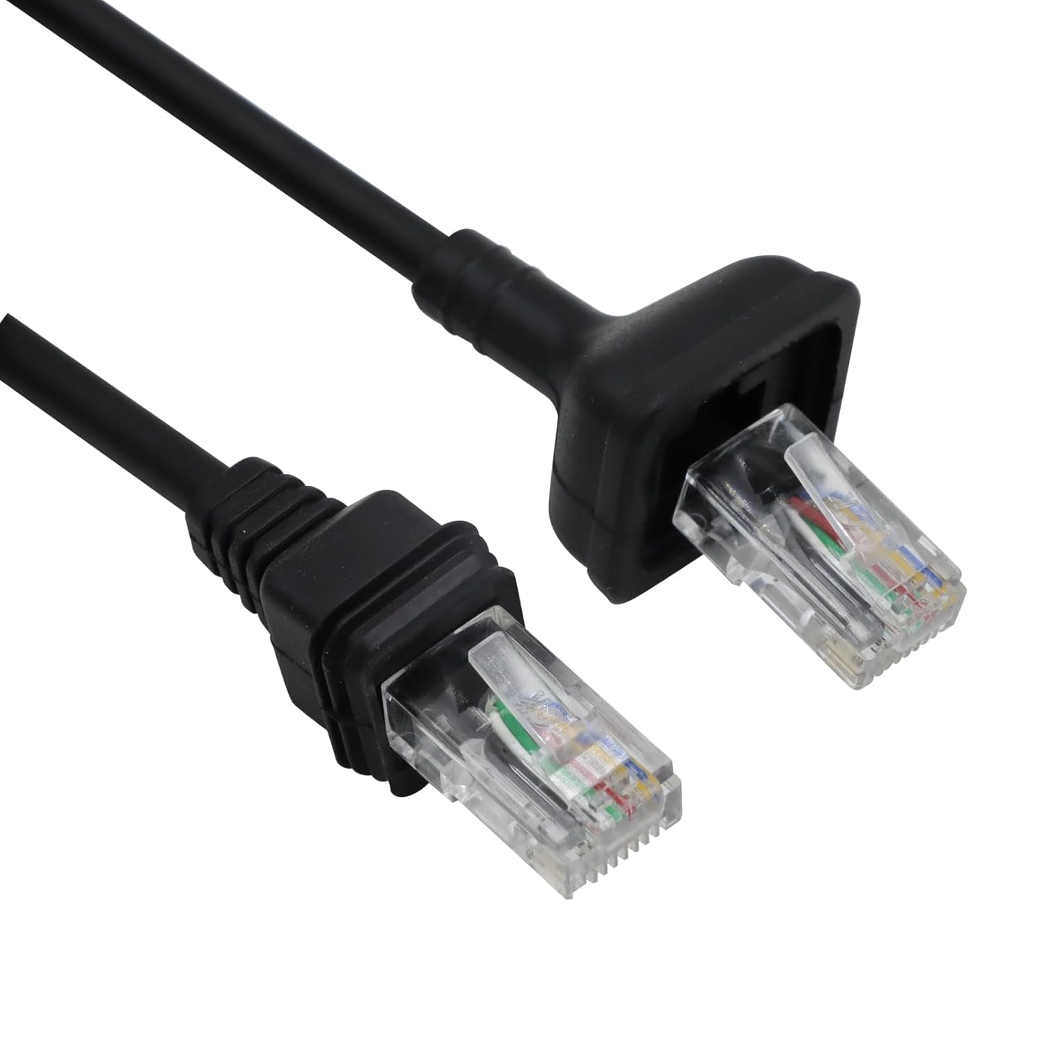 10-Pack RJ-45 8 Pin to 8 Pin KMC-30 KMC-32 Microphone Mic Cable Cord Wire for Kenwood KMC-35 TK-7100 TK-760 TK-768 TK-762G TK-780G M-261A TM-271A Radi Handheld Microphone