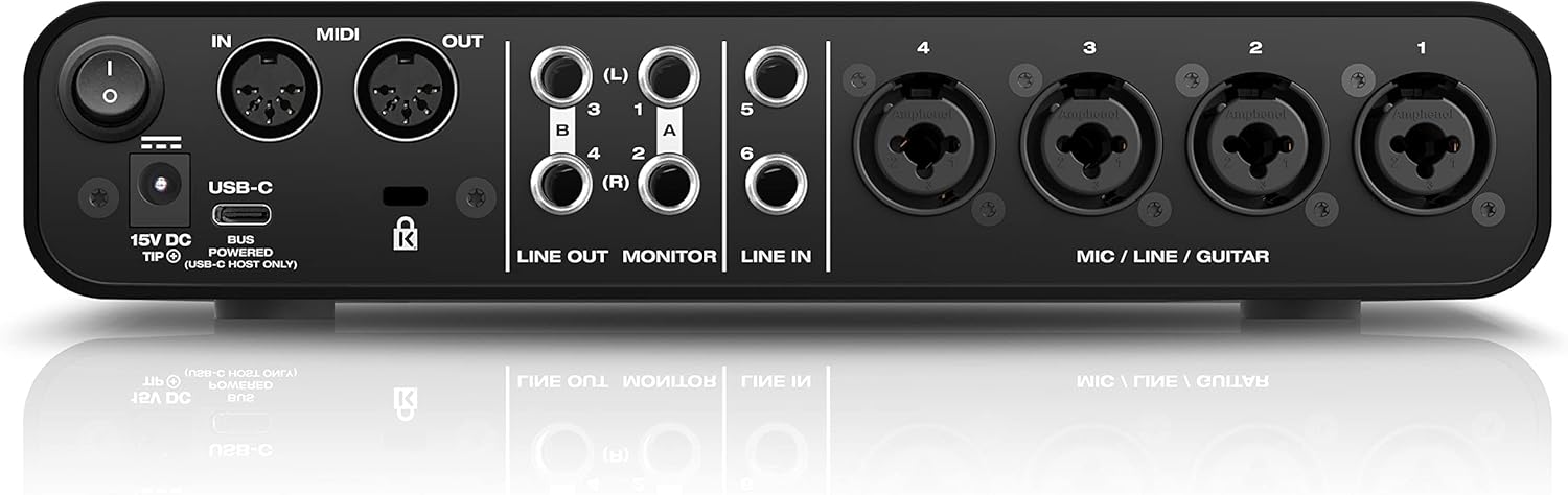MOTU M6 6x4 USB-C Audio Interface with Studio-Quality Sound