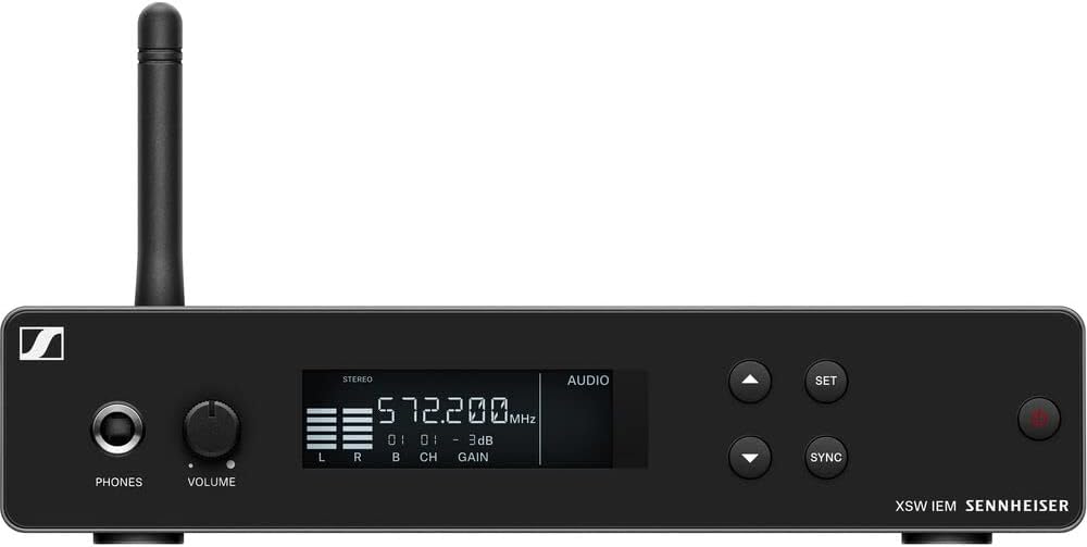 Sennheiser XSW IEM SET Stereo In-Ear Wireless Monitoring System A: 476 to 500 MHz (509146) Bundle with Auray Carrying Bag for Wireless System
