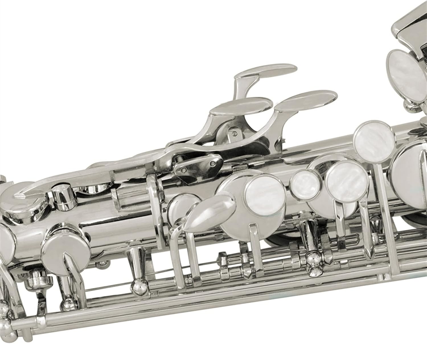 Alto Saxophone EB Tune Gold Lacquer Silver Lacquer Brass Body Woodwind Instrument Beginner Saxophone (Color : Silver Sax)