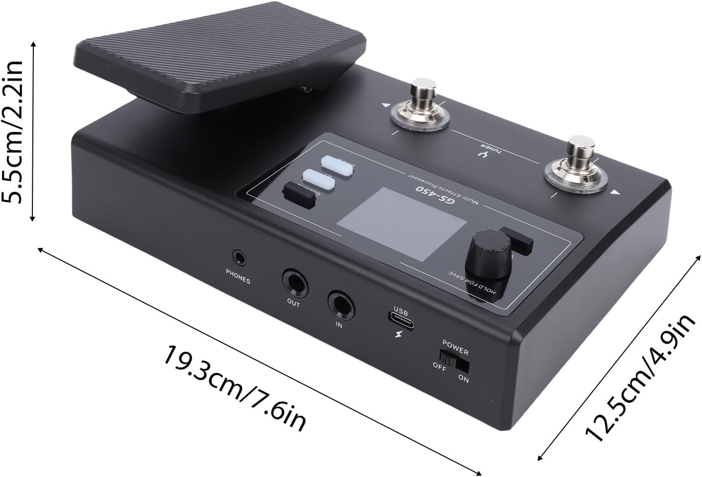 SUNGOOYUE Guitar Effects Pedal, Multi Effects Processor with 100 presets BT Drum Machine Tuner for Wireless Practice and Rhythm Practice