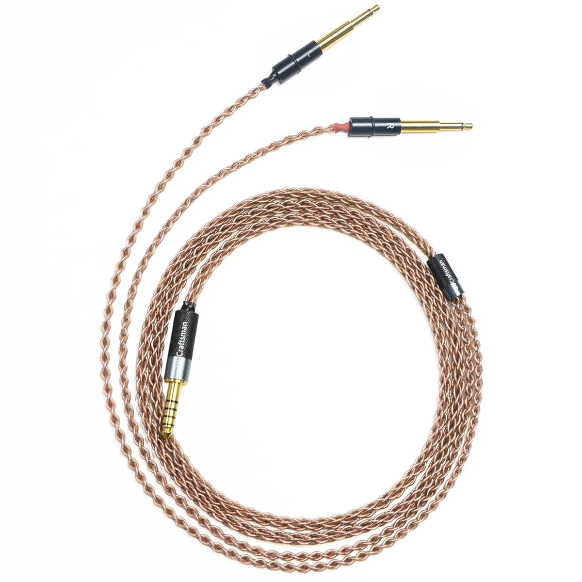 6N Single Crystal Copper Upgrade Headphones Cables 4Pin XLR/4.4mm/2.5mm Balanced Cables for Meze 99 Classics 99 Neo 99 Noir (4Pin XLR Balanced Plug)