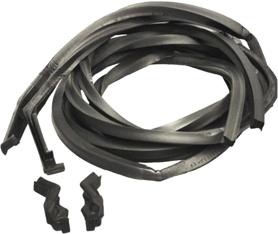 for Ford for Crestline 1952-1954 for Skyliner 1954 for Victoria 1954 2 Dr & Door Seals 2-Qty Rubber Adhesive Black