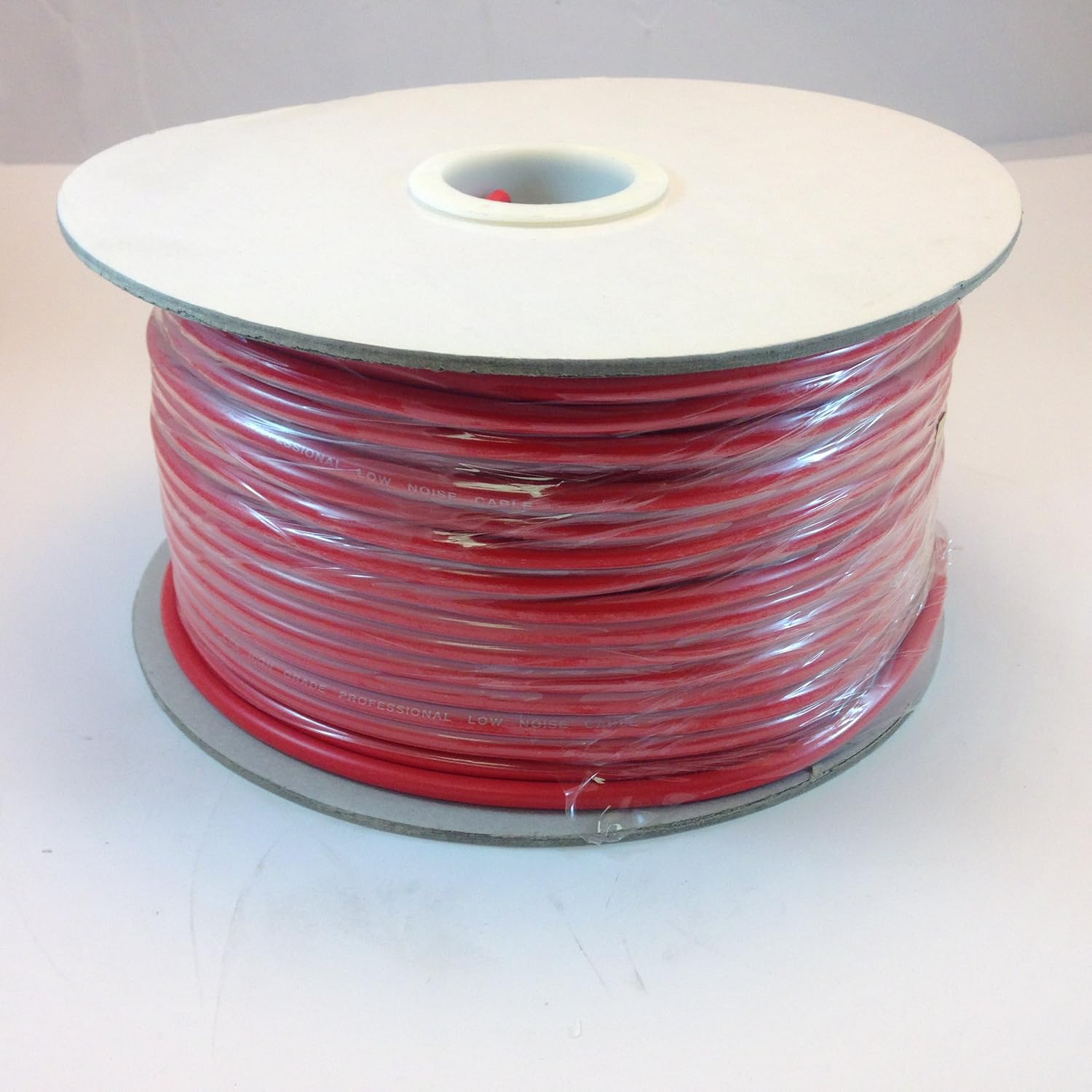 300FT Quality (RED) Audio MIC. Cable 1 Conductor Shielded ROLL Flexible 100% Copper Stranded