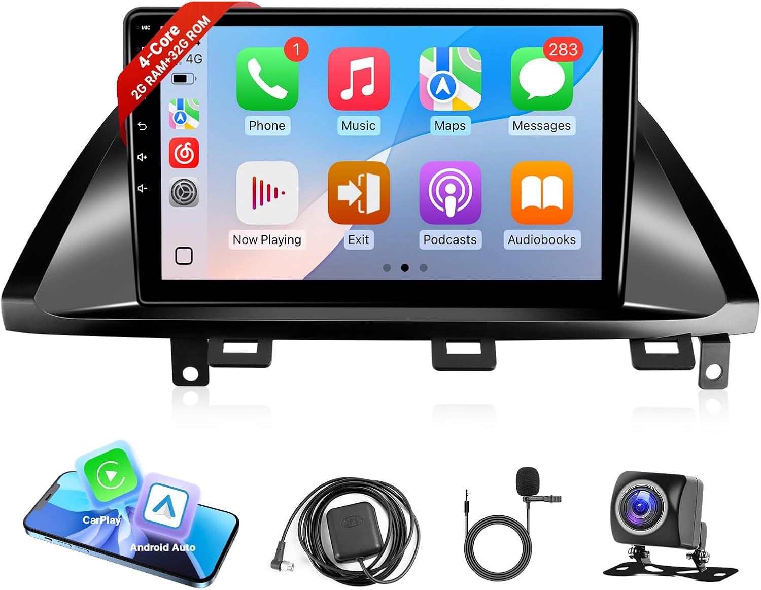 Leadfan Car Play Radio for Honda Odyssey 2005 2006 2007 2008 2009 2010 Car Stereo Apple Carplay & Android Auto, 10.1