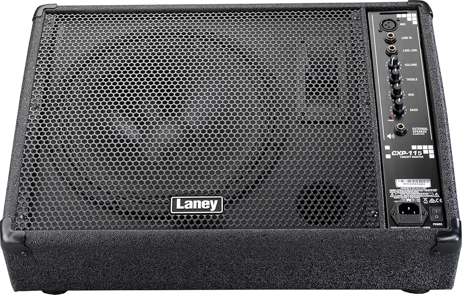 Laney CXP-115 Active Stage Monitor 300W 15 Inch Woofer Plus Horn, Black