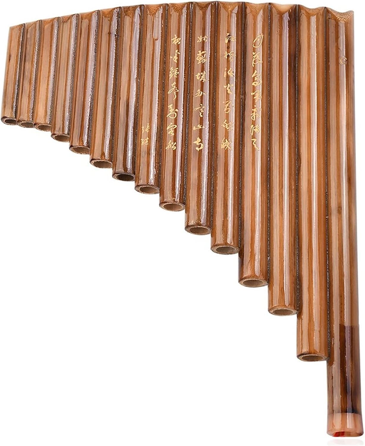 Pan Flute 15 Pipes Natural Bamboo Wind Instrument G Key Panpipe Chinese Traditional Woodwind Instrument