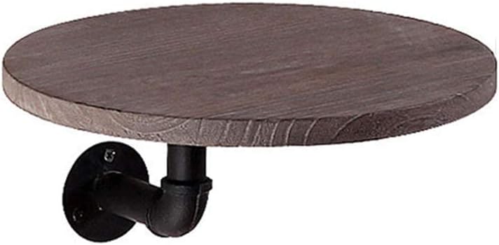 NERDOH Bookshelf Wrought Iron Wall Mount - Round Partition Multifunctional Hangers - 2 Sizes,30 * 14Cm,30 * 14Cm (Color : 30 * 14cm, Size : 30 * 14Cm)