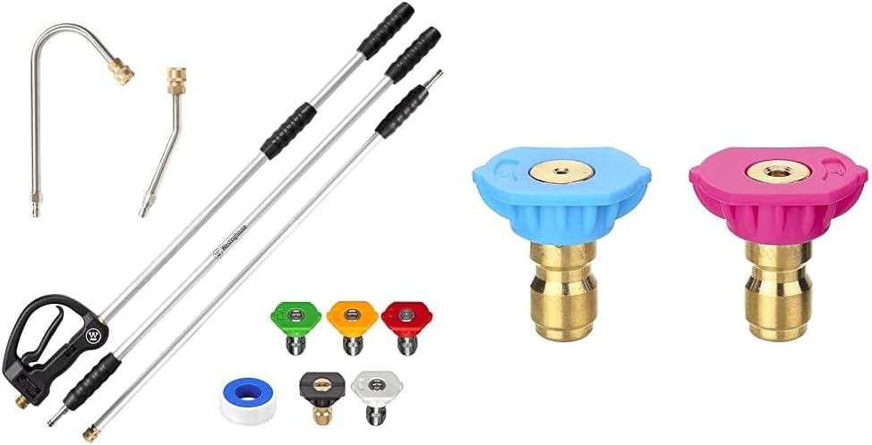 Westinghouse 9 Ft. Pressure Washer Extension Wand with Nozzle Kit for High Reach Cleaning of Gutters, Windows, Siding