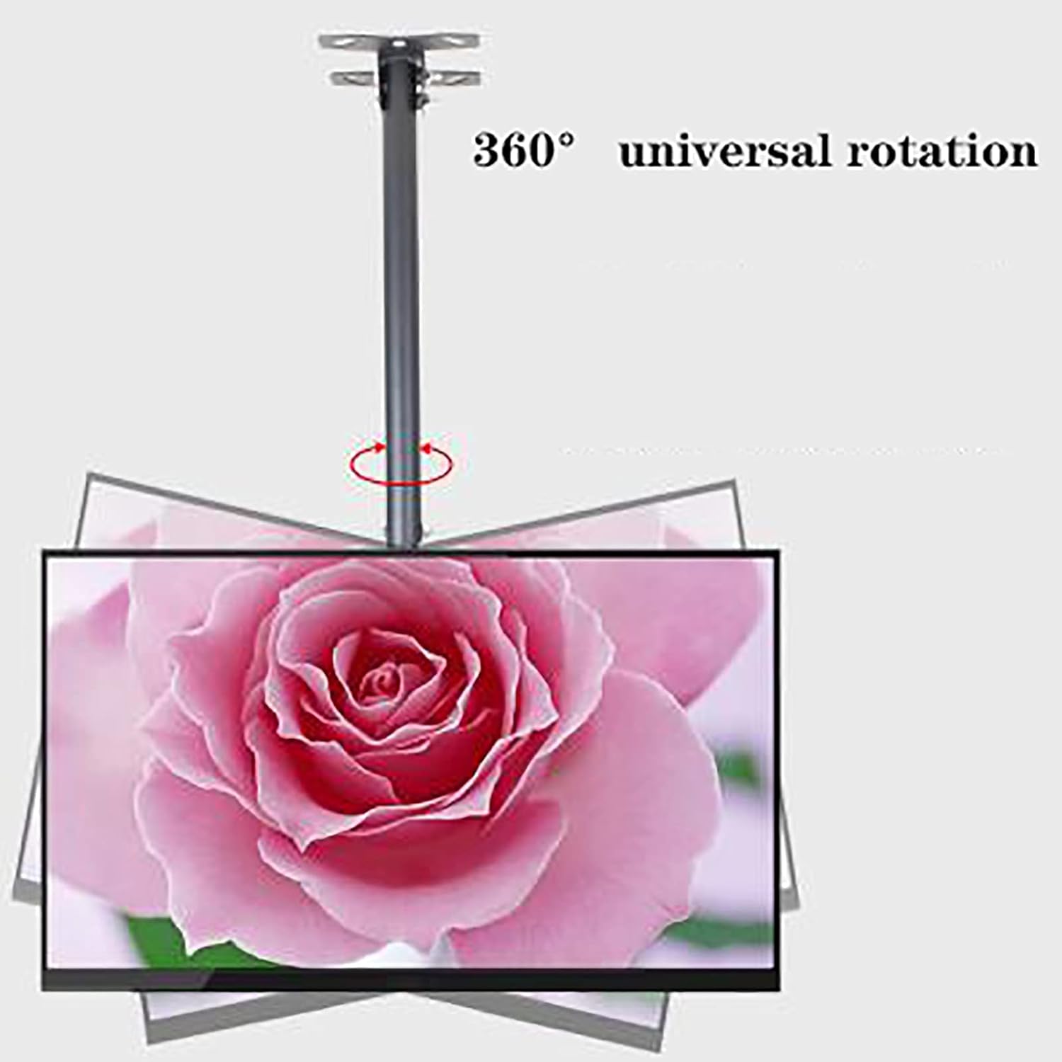 TV Bracket tv Wall Mount Adjustable Wall Ceiling TV Mount, Mount On Flat Roofs Or Sloping Ceilings (1m