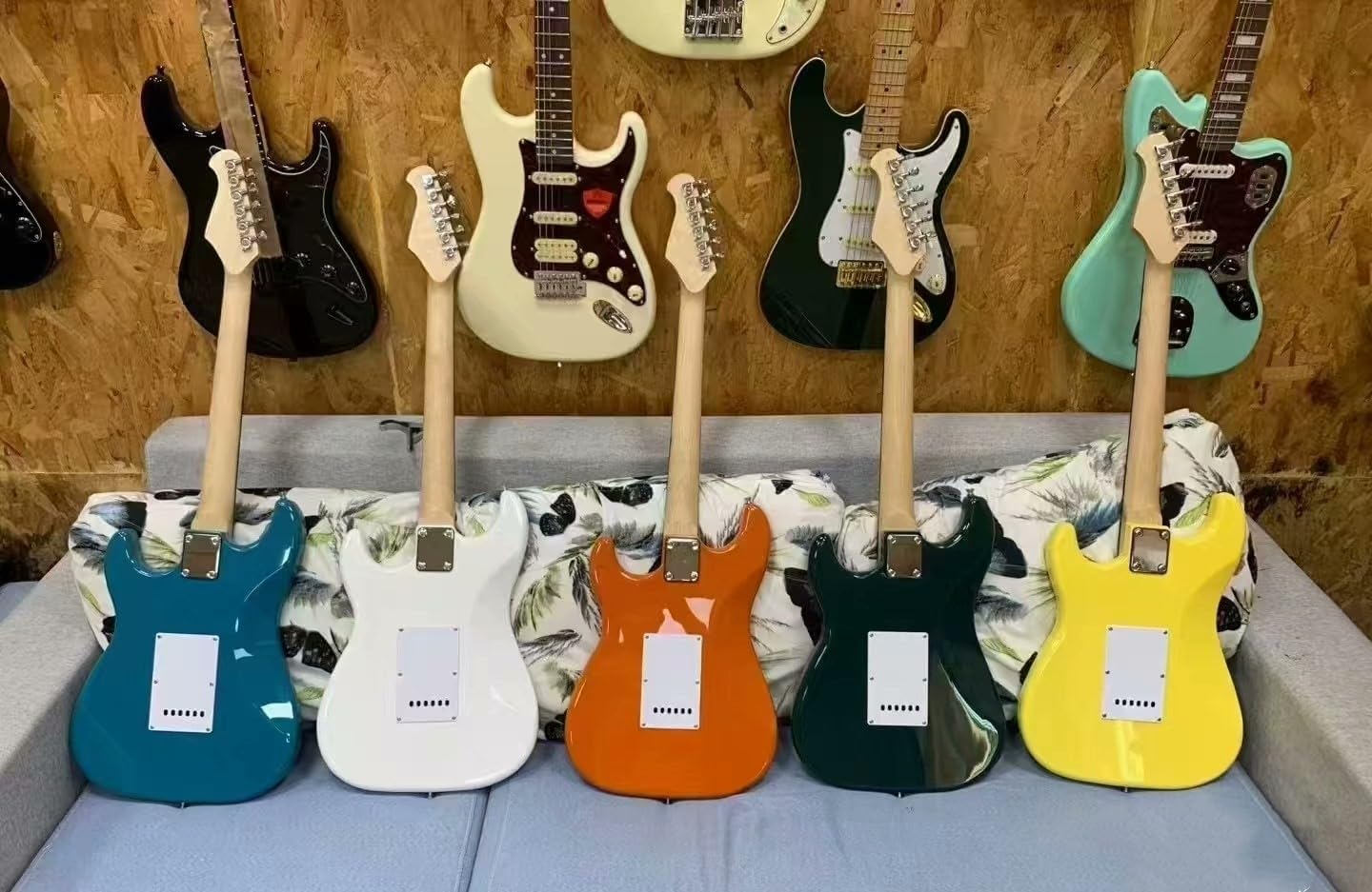 41-inch Solid Wood Electric Guitar - Lake Blue (Rosewood Fretboard, Maple Neck)