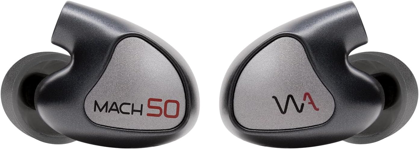 Westone Audio MACH 50 Universal IEM 3-way, 5-Driver IEMs, Gray, Black