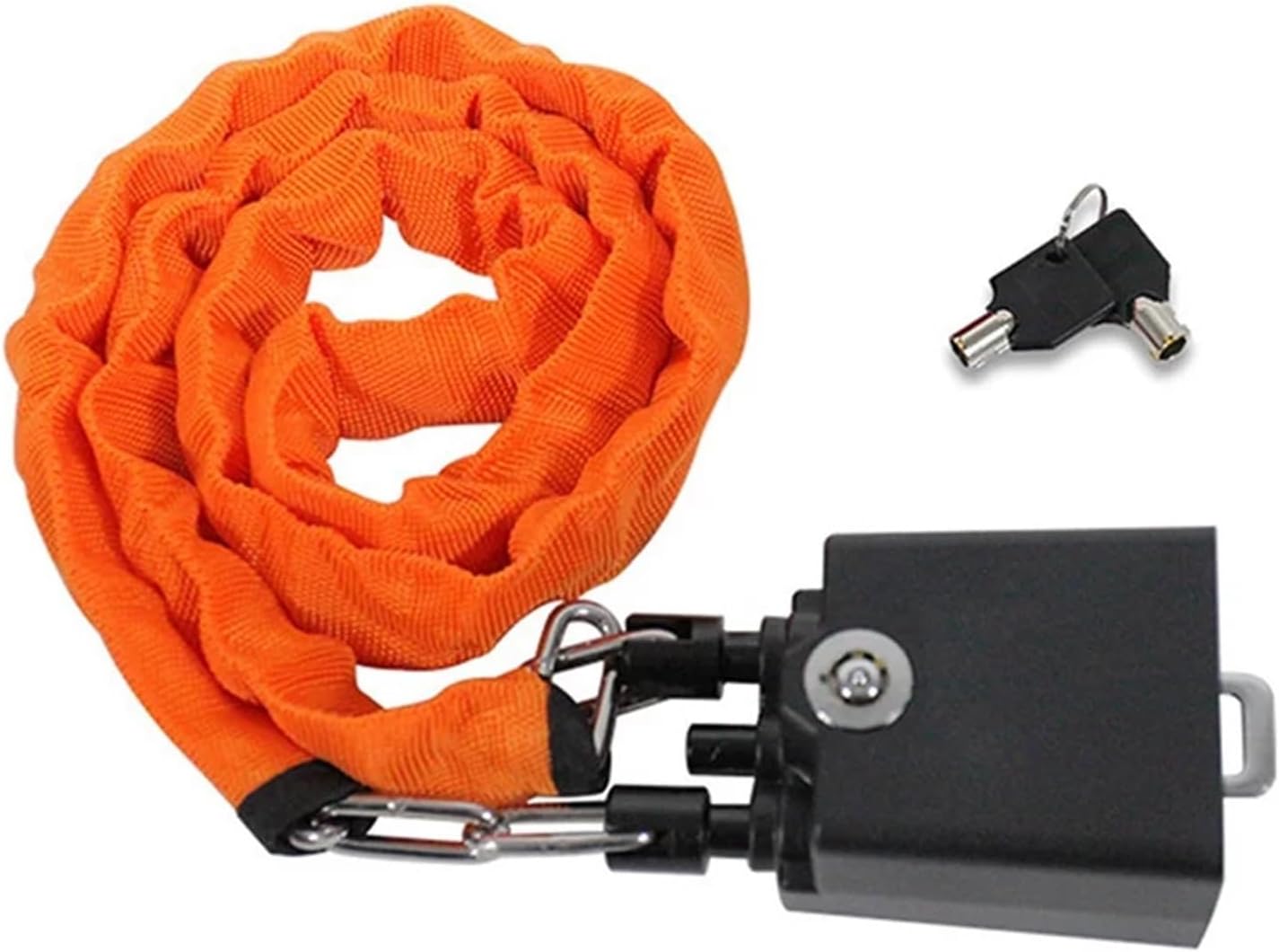 Sturdy Steering Wheel Lock Car -Theft Universal Lock with Fit for Seat Belt Buckles Truck and Car Theft Prevention Orange
