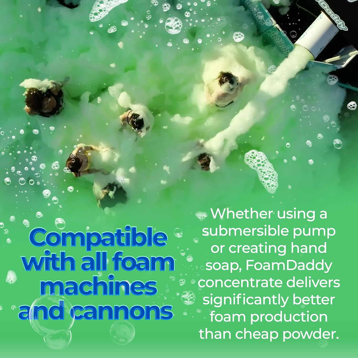 FoamDaddy Professional Strength Mango Scented Ultra-Concentrated Gel – Makes 300-400 Gallons of Foam Party Fun – High Stacking, Hypoallergenic – Designed for Any Foam Machine – 1 Gallon