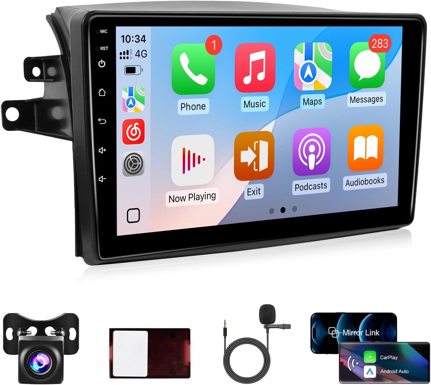 Leadfan Car Radio for Toyota Sienna 2004-2010 Stereo Wireless Carplay&Android Auto Bluetooth/Voice Control/GPS/5G WiFi/Back-up Camera/SWC/FM, 9 Inch IPS Touch Screen for Sienna (Fit J.B.L System)