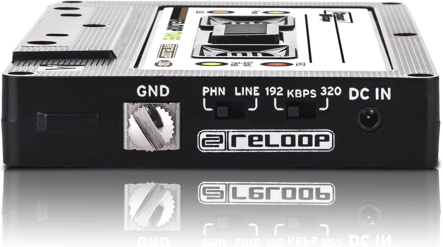 Reloop Tape - Digital Recording Interface for USB Drives - Bundle with 9ft 3.5mm Aux Cable