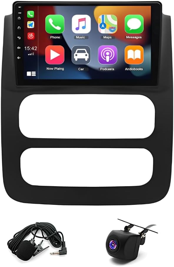 Android 13 Car Stereo for Dodge Ram RAM 1500 2500 3500 Truck 2003-05 Wireless Carplay and Android Auto GPS Navigation - 9 inch Touchscreen Bluetooth RDS FM SWC Backup Camera Mic