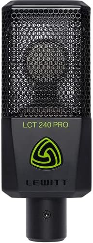 StreamEye Lewitt LCT-240 Pro Cardioid Condenser Microphone with Professional Grade XLR Cable Polishing Cloth