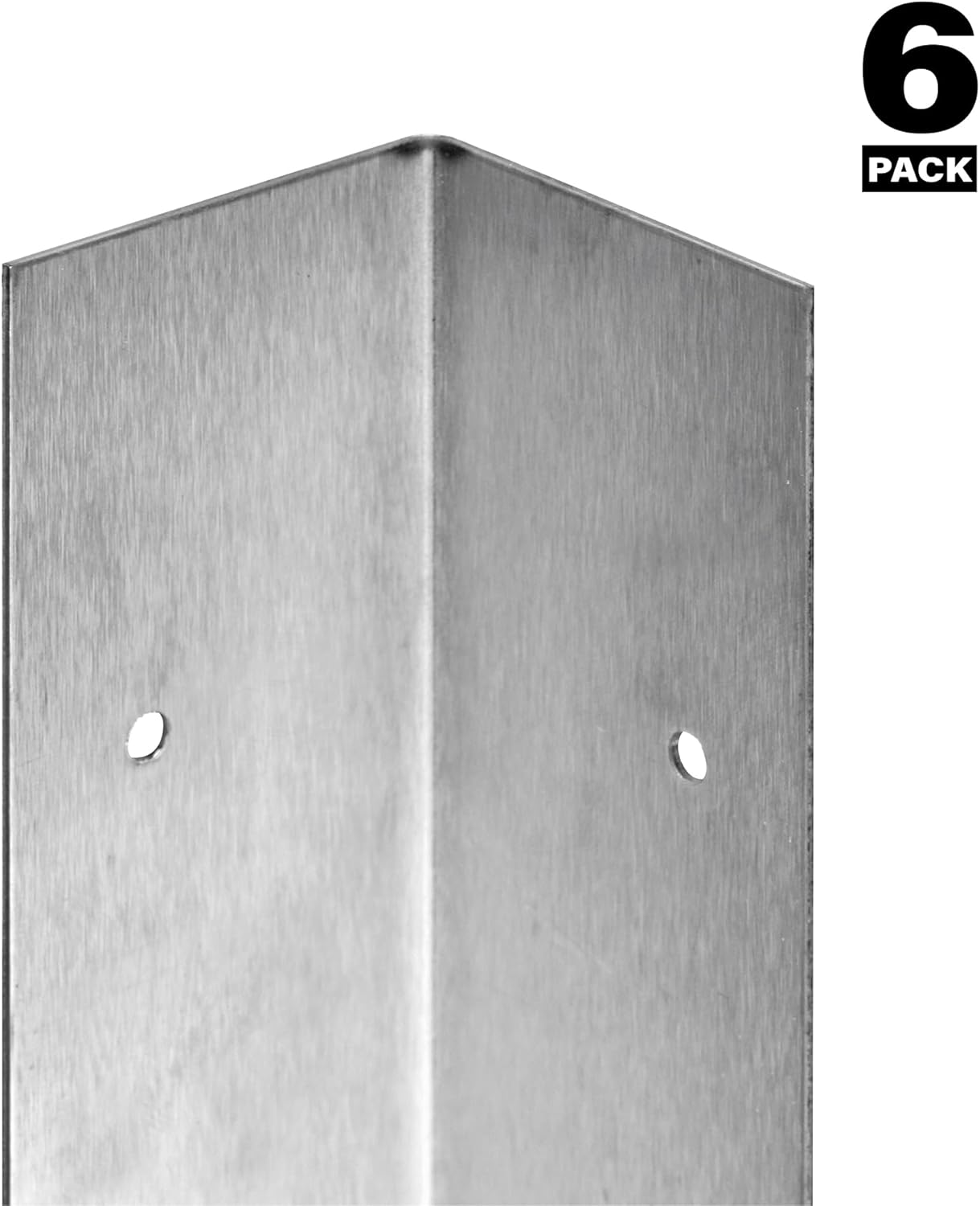 Prime-Line MP10857 Stainless Steel Corner Shield with Fasteners, 2 x 48 In. (6 Pack)