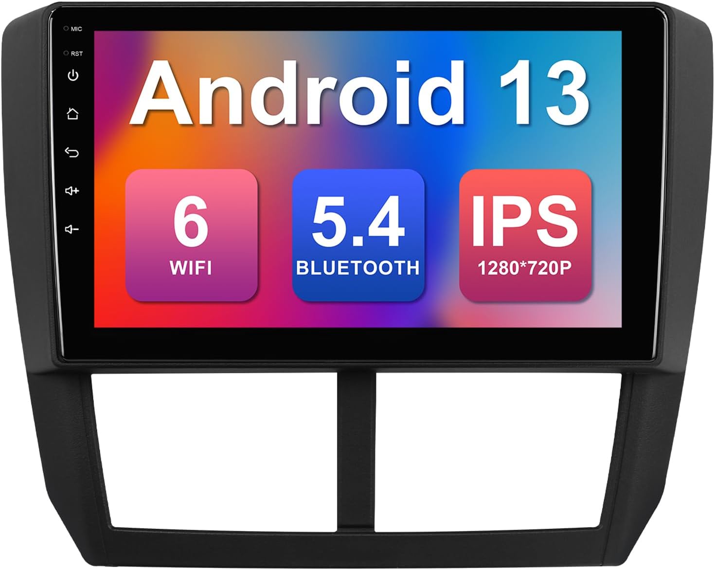 2+32G 9-inch Android 13 Car Stereo for Subaru Forester 2008-2012 Impreza 2008-2011 IPS Touchscreen Screen Car Radio with Carplay & Android Auto Support Backup Camera GPS FM Navi BT SWC