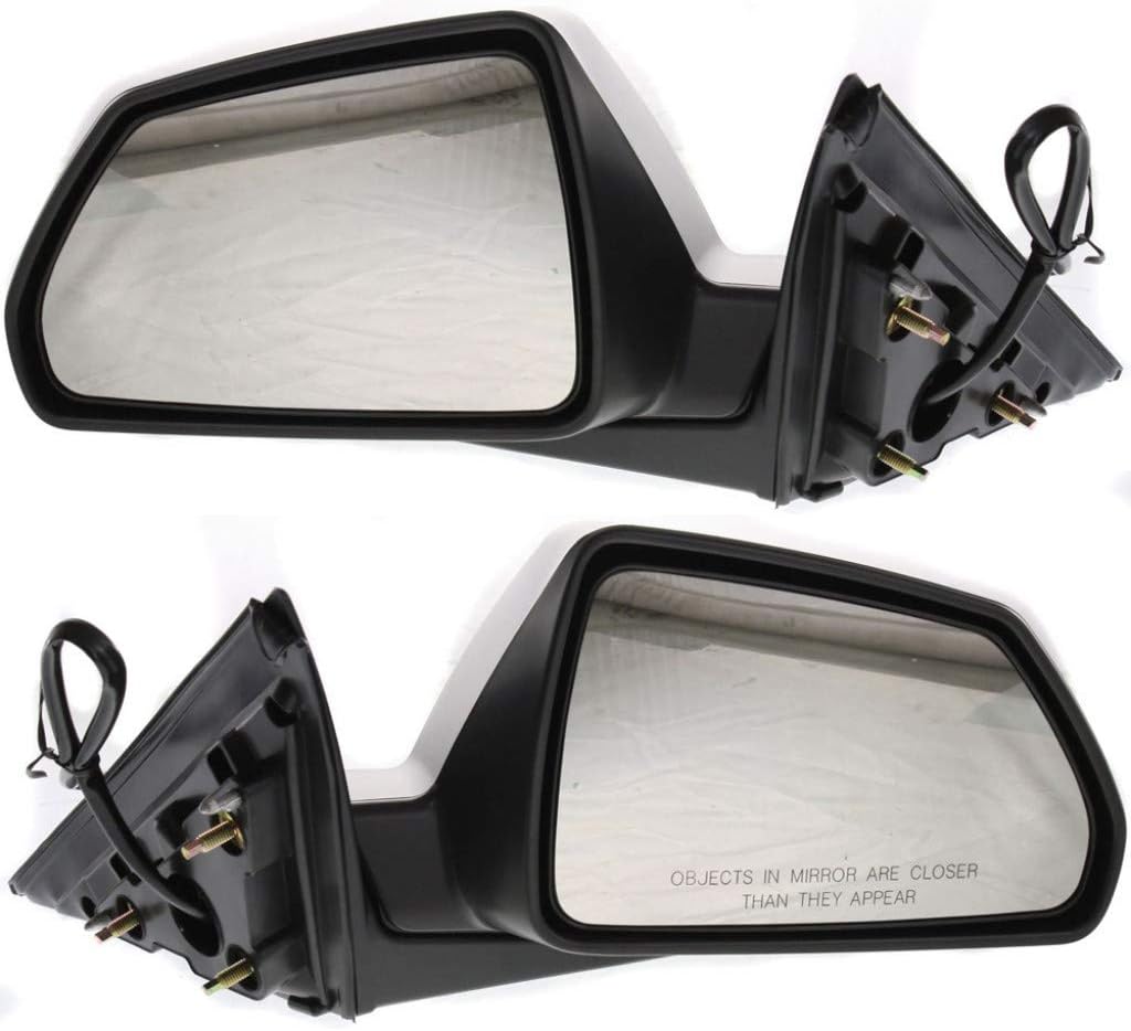For Cadillac CTS 2008-2014 Door Mirror Driver and Passenger Side Pair | Manual Folding | Power | Heated | Sedan | Paintable | Replacement For 25828083, 25828082 | GM1320403, GM1321403
