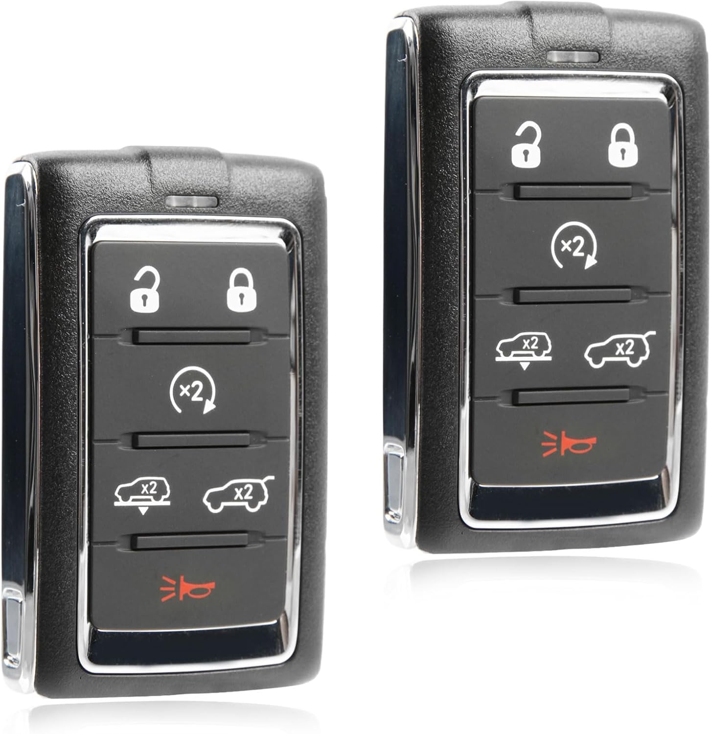 2X USARemote Keyless Entry Remote Car Key Fob 6-Button Replacement for 2021 - 2023 Jeep Wagoneer Grand Cherokee (M3NWXF0B1, 68516738AA, 433 Mhz)