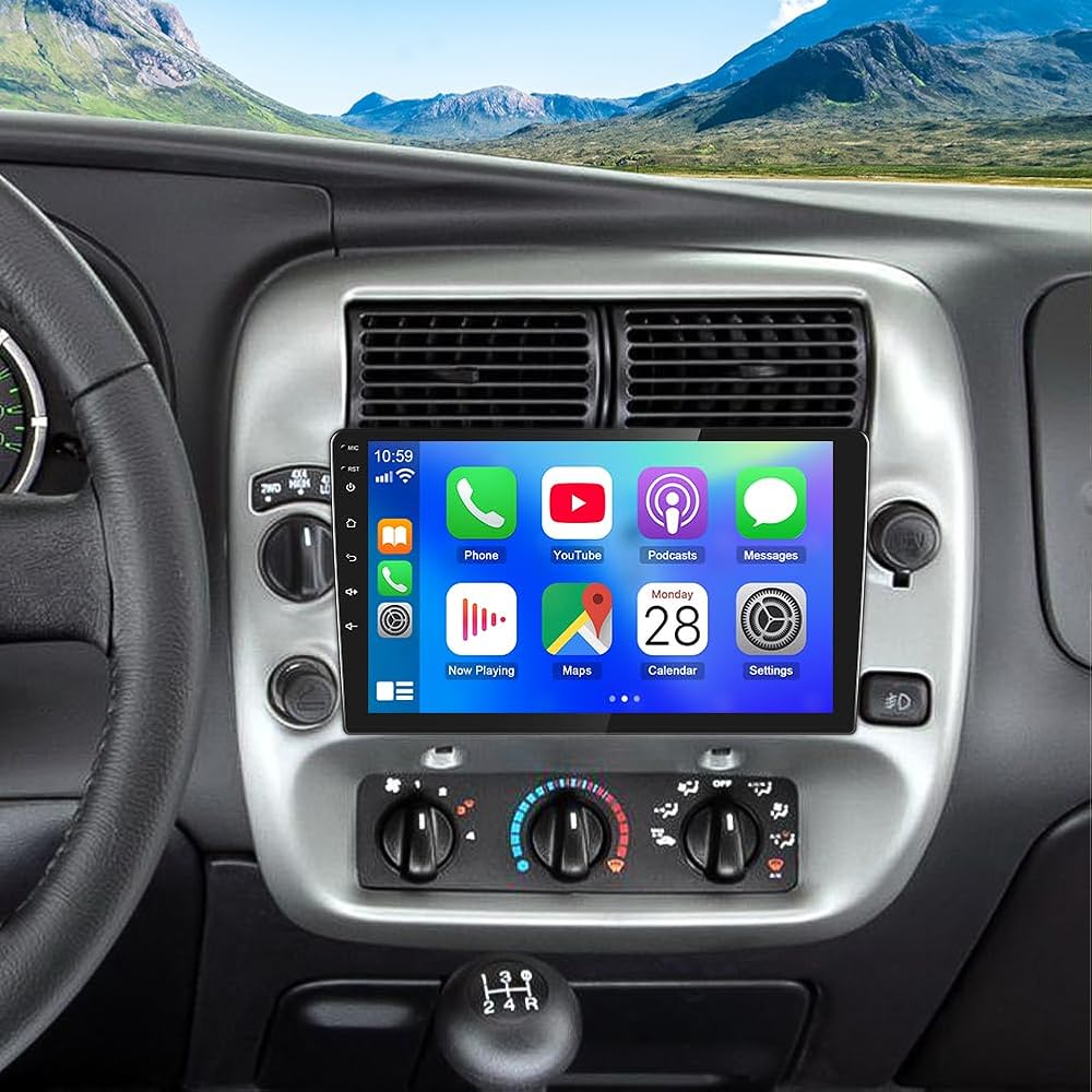 4+64G Double Din Car Stereo Radio for Ford Ranger 1998-2005 2006 10.1