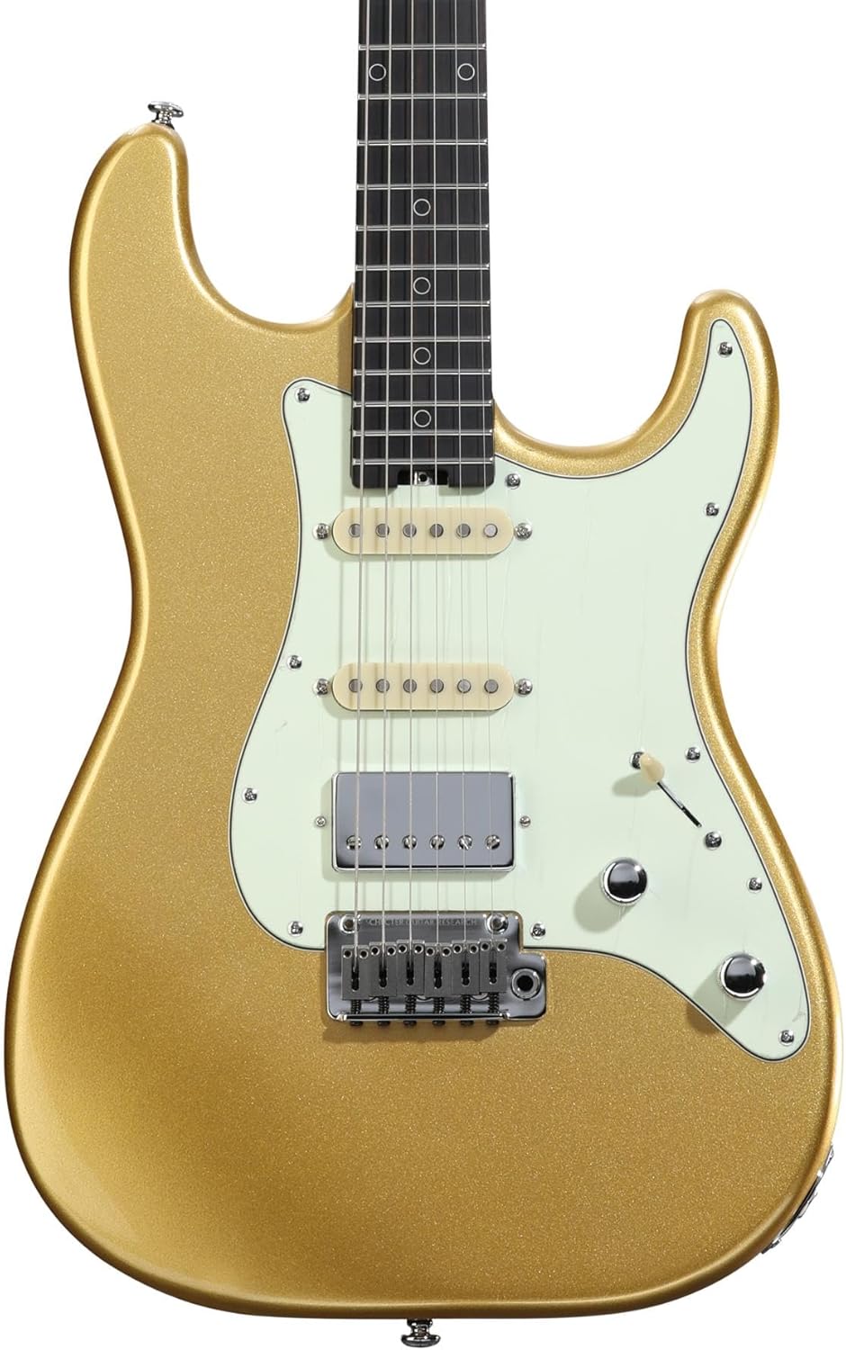 Schecter Nick Johnston Traditional HSS 10th Anniversary Electric Guitar - Atomic Saffron